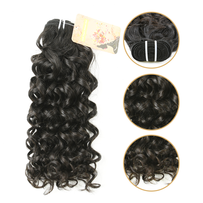 #1b Raw Indian Human Hair Weft italy curly