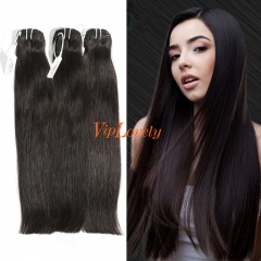 #1b Indian Virgin Human Hair Weft Straight