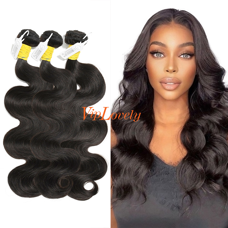 #1b Malaysian Raw Human Hair Weft body wave