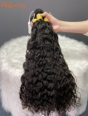 Raw Indian Curly Hair Bundle 24 26 28Inch Free Shipping